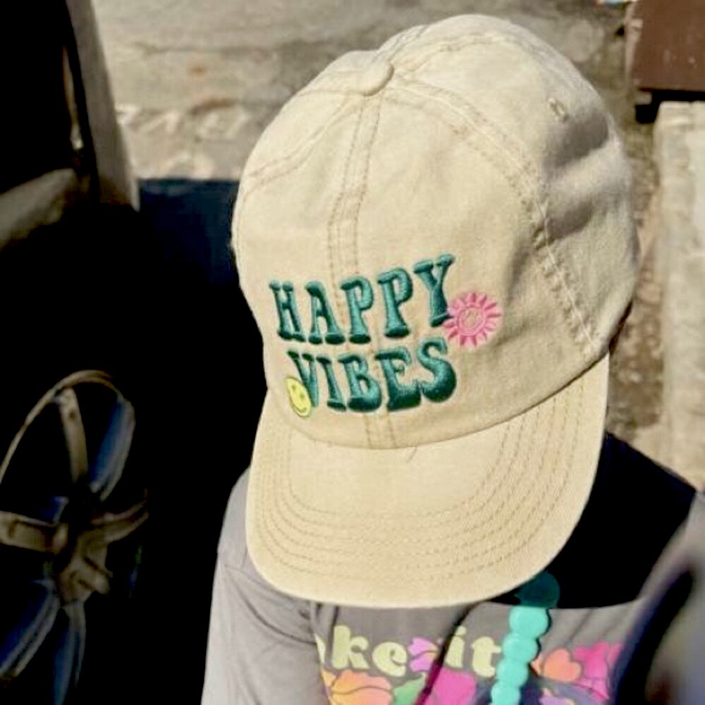 Happy Vibes Embroidered Cap - Picture 7 of 10